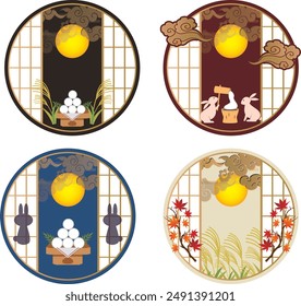 Autumn moon viewing event material