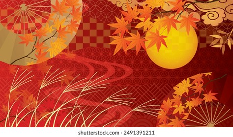 Autumn moon viewing event material