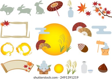 Autumn moon viewing event material