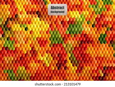 Autumn mosaic. Eps10 Vector illustration