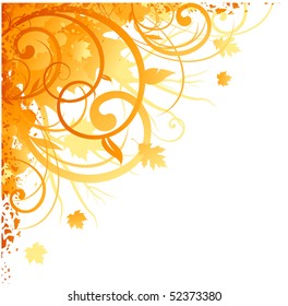 Autumn motif corner