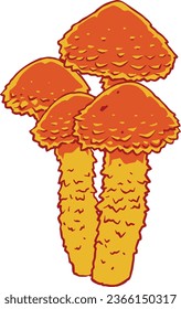 Autumn Mushroom Set Vector Isolated Illustration