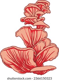 Autumn Mushroom Set Vector Isolated Illustration