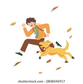 Autumn natural scenery background vector illustration