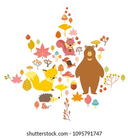 Autumn nature illustration