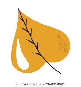 autumn nature plant leaf isolated icon vector