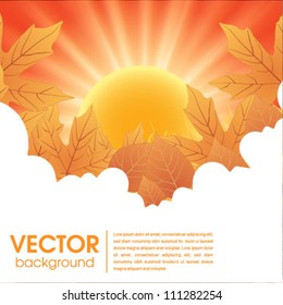 autumn nature poster