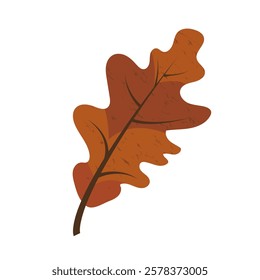 Autumn nature red leaf plant cartoon illustration