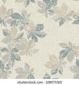 Autumn nature themed seamless pattern, vector, EPS10