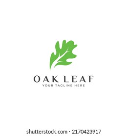 Autumn oak leaf logo and oak tree logo. With editing vector illustration.