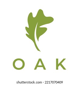 Autumn oak leaf logo and oak tree logo. With editing vector illustration.