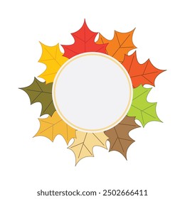 Autumn oak leaf logo and oak tree logo. With editing vector illustration.