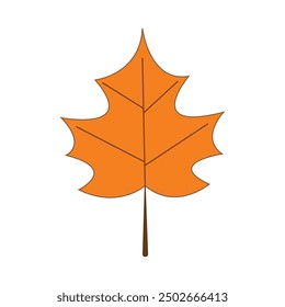 Autumn oak leaf logo and oak tree logo. With editing vector illustration.