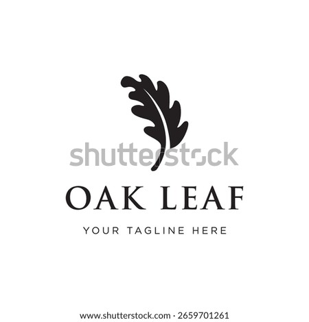 Autumn oak leaf logo and oak tree logo. With easy and simple editing of vector illustration.