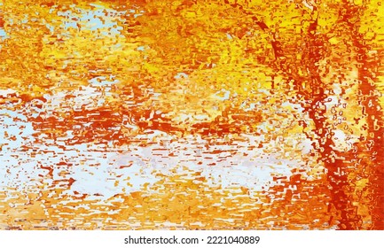 Autumn oil paint background. vector illustration.