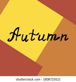 Autumn on bright background. Vector stock illustration.