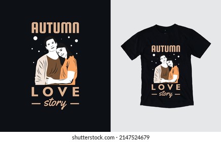 Herbst auf My Mind Vektorquotes. Illustration für Drucke auf T-Shirts. Herbsthandgezeichnete Illustration mit Handschrift.