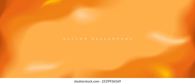 Vector de diseño de degradado ondulado de fondo naranja de otoño