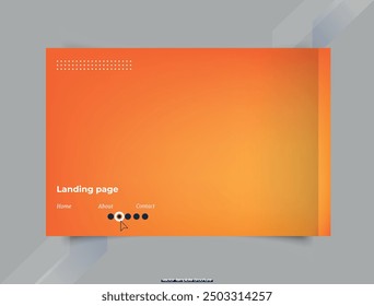 Otoño. Fondo de gradiente naranja. Para uso en Presentación. Folleto y folleto, Tarjetas, Aterrizaje .