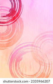 Autumn Orange Japanese Pattern Background