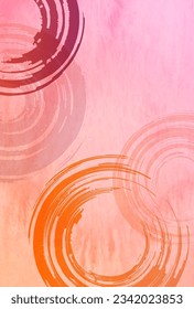 Fondo del patrón japonés naranja otoñal