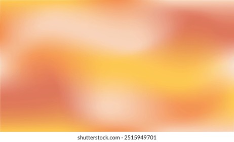 Fondo borroso del degradado naranja y amarillo del otoño. Abstractas Anuncio vacío brillante para la venta, publicidad y presentación. Pared ondulada minimalista con espacio de copia.