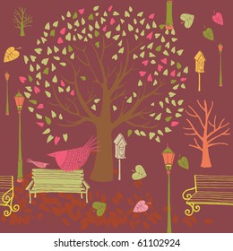 autumn park background