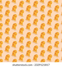 Autumn Pattern Background Element with nature object