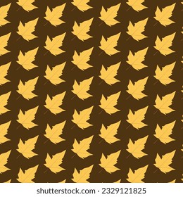 Autumn Pattern Background Element with nature object