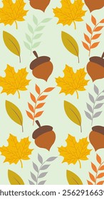 Autumn pattern background. Autumn illustration pattern. Autumn background. Perfect for fabrics, print, textile, wallpaper, and decor. SSTKbackgrounds