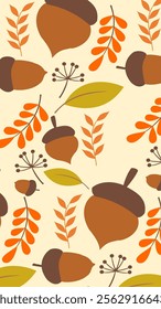 Autumn pattern background. Autumn illustration pattern. Autumn background. Perfect for fabrics, print, textile, wallpaper, and decor. SSTKbackgrounds