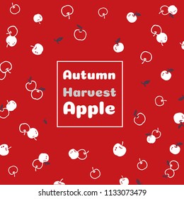 Autumn pattern background vector illustration