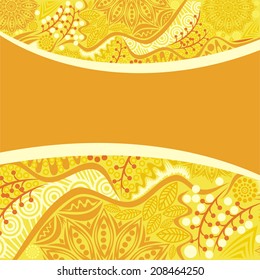 Autumn pattern background vector illustration