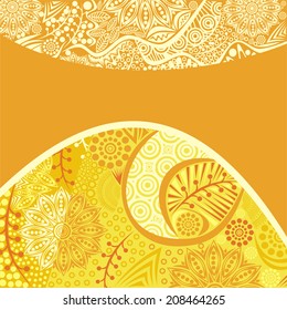 Autumn pattern background vector illustration