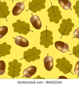 Autumn pattern to create a fabric or wallpaper