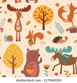 Birthday Card Cute Animals Playing Musical Stock Vector (Royalty Free ...