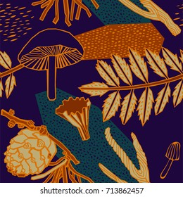 Autumn pattern design, vector illustration.