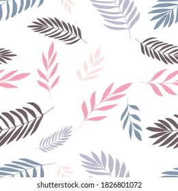 The autumn pattern with different leaves