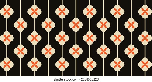 Autumn pattern. floral and geometric texture. Suitable for packaging, invitation, greetings, scrapbooking, fabric, paper, gift wrap.