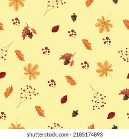 Autumn pattern. Autumn forest.
High quality vector image.