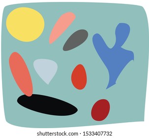 Autumn pattern in fresh colors