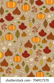Autumn pattern illustration