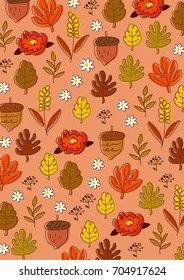 Autumn pattern illustration