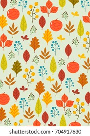 Autumn pattern illustration