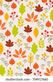 Autumn pattern illustration