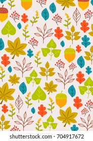 Autumn pattern illustration