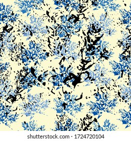 Autumn pattern. imprint watercolor pattern of leaves. Mixed media artwork for textiles, fabrics, souvenirs, packaging and greeting cards. Mixed media artwork.