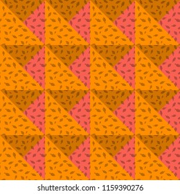 Autumn pattern with leaves in hand drawn style. Vector illustration. For web, textile, store, shops