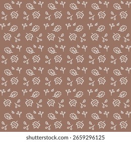 autumn pattern of leaves vector illustration