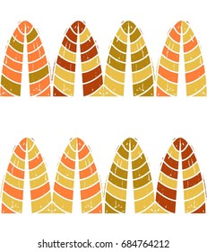 Autumn pattern with leaves. Vector seamless fall background.